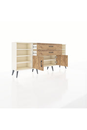 Arges Konsol 7 Raflı 2 Çekmeceli 2 Kapaklı 176x30x83 - S148M044V03A