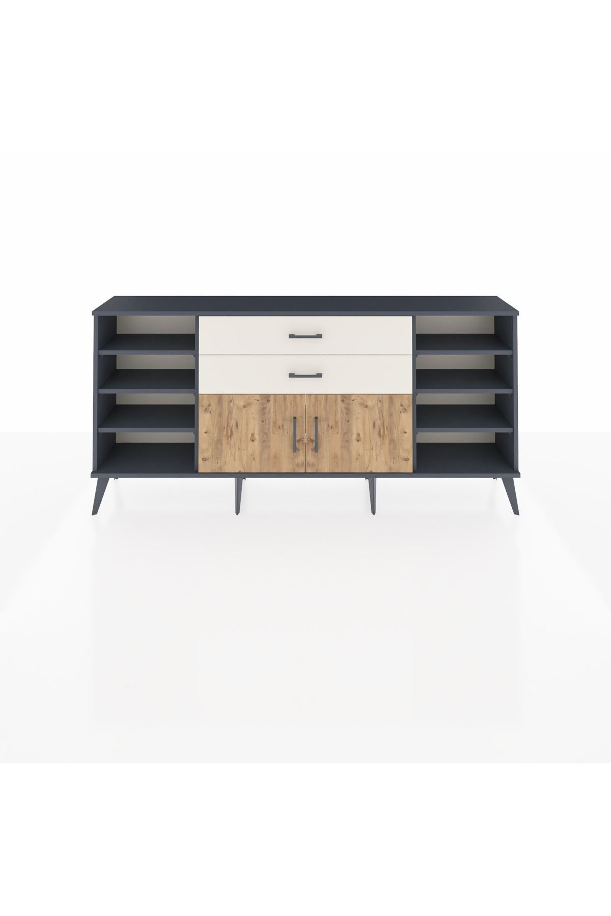 Arges Konsol 7 Raflı 2 Çekmeceli 2 Kapaklı 176x30x83 - S148M044V10A