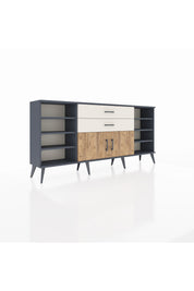 Arges Konsol 7 Raflı 2 Çekmeceli 2 Kapaklı 176x30x83 - S148M044V10A