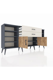 Arges Konsol 7 Raflı 2 Çekmeceli 2 Kapaklı 176x30x83 - S148M044V10A