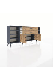 Arges Konsol 7 Raflı 2 Çekmeceli 2 Kapaklı 176x30x83 - S148M044V12A