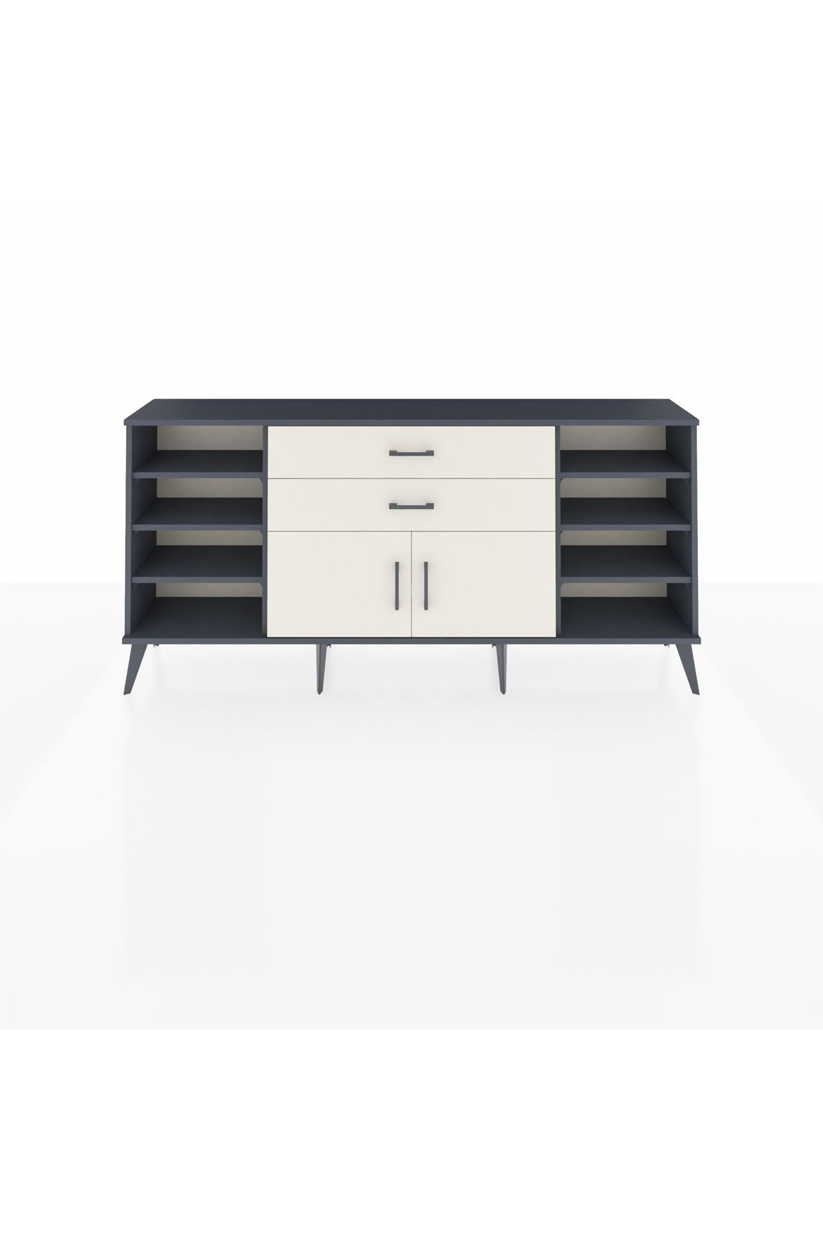 Arges Konsol 7 Raflı 2 Çekmeceli 2 Kapaklı 176x30x83 - S148M044V13A