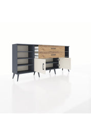 Arges Konsol 7 Raflı 2 Çekmeceli 2 Kapaklı 176x30x83 - S148M044V15A