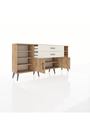 Arges Konsol 7 Raflı 2 Çekmeceli 2 Kapaklı 176x30x83 - S148M044V19A