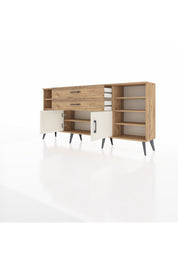 Arges Konsol 7 Raflı 2 Çekmeceli 2 Kapaklı 176x30x83 - S148M044V24A