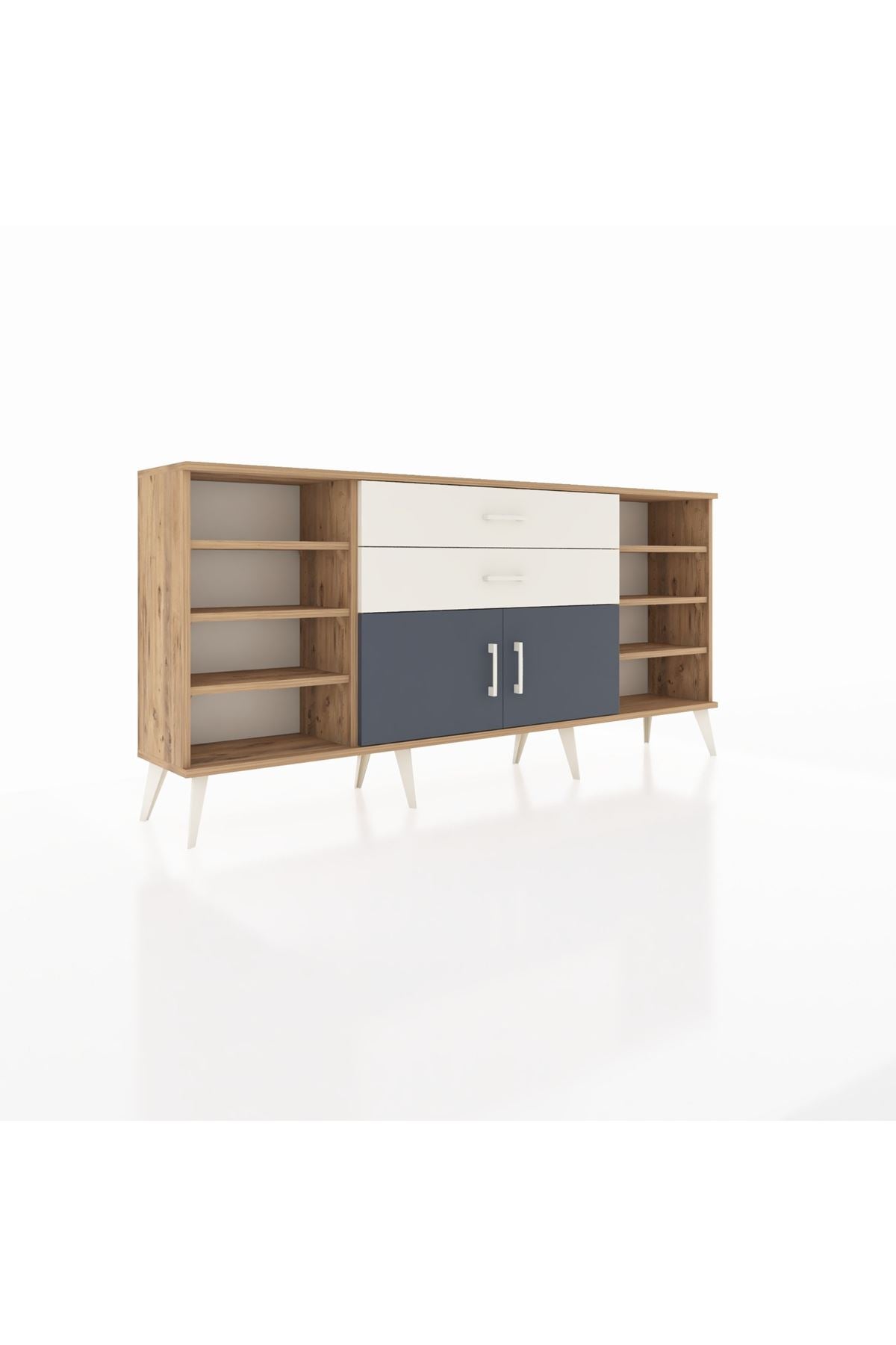 Arges Konsol 7 Raflı 2 Çekmeceli 2 Kapaklı 176x30x83 - S148M044V25A