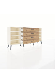 Arges Konsol 6 Raflı 4 Çekmeceli 176x30x83 - S148M045V06A