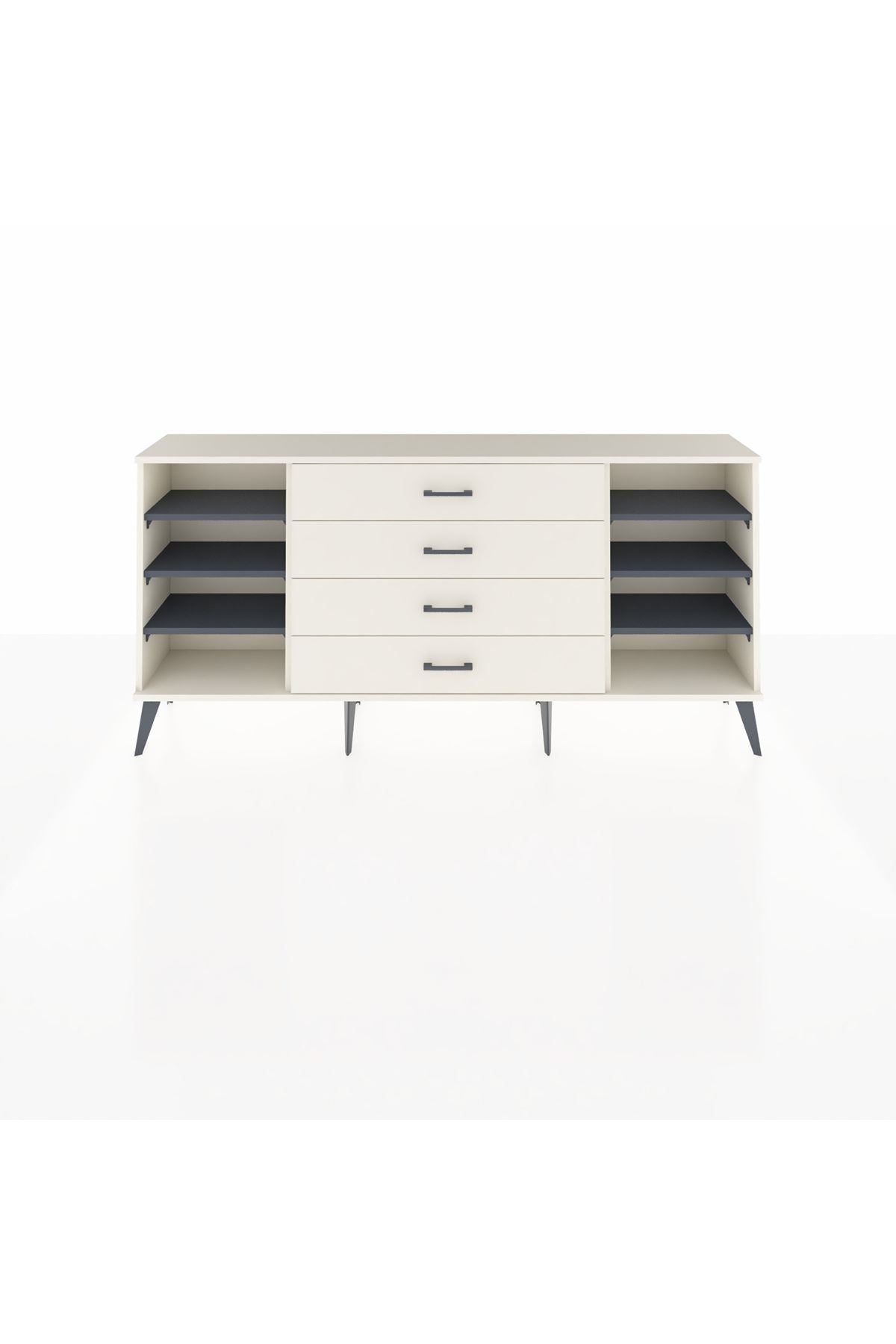 Arges Konsol 6 Raflı 4 Çekmeceli 176x30x83 - S148M045V07A