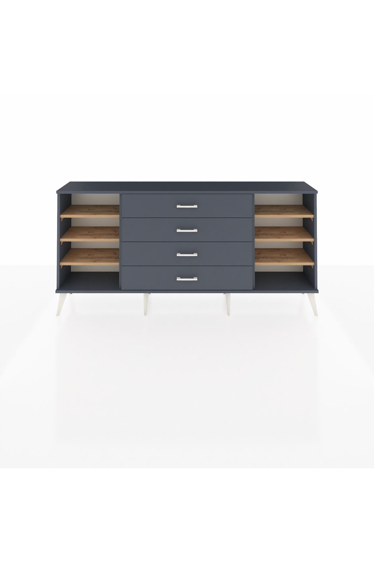 Arges Konsol 6 Raflı 4 Çekmeceli 176x30x83 - S148M045V11A