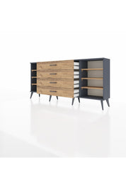 Arges Konsol 6 Raflı 4 Çekmeceli 176x30x83 - S148M045V12A