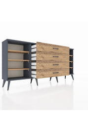 Arges Konsol 6 Raflı 4 Çekmeceli 176x30x83 - S148M045V12A