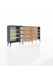 Arges Konsol 6 Raflı 4 Çekmeceli 176x30x83 - S148M045V15A