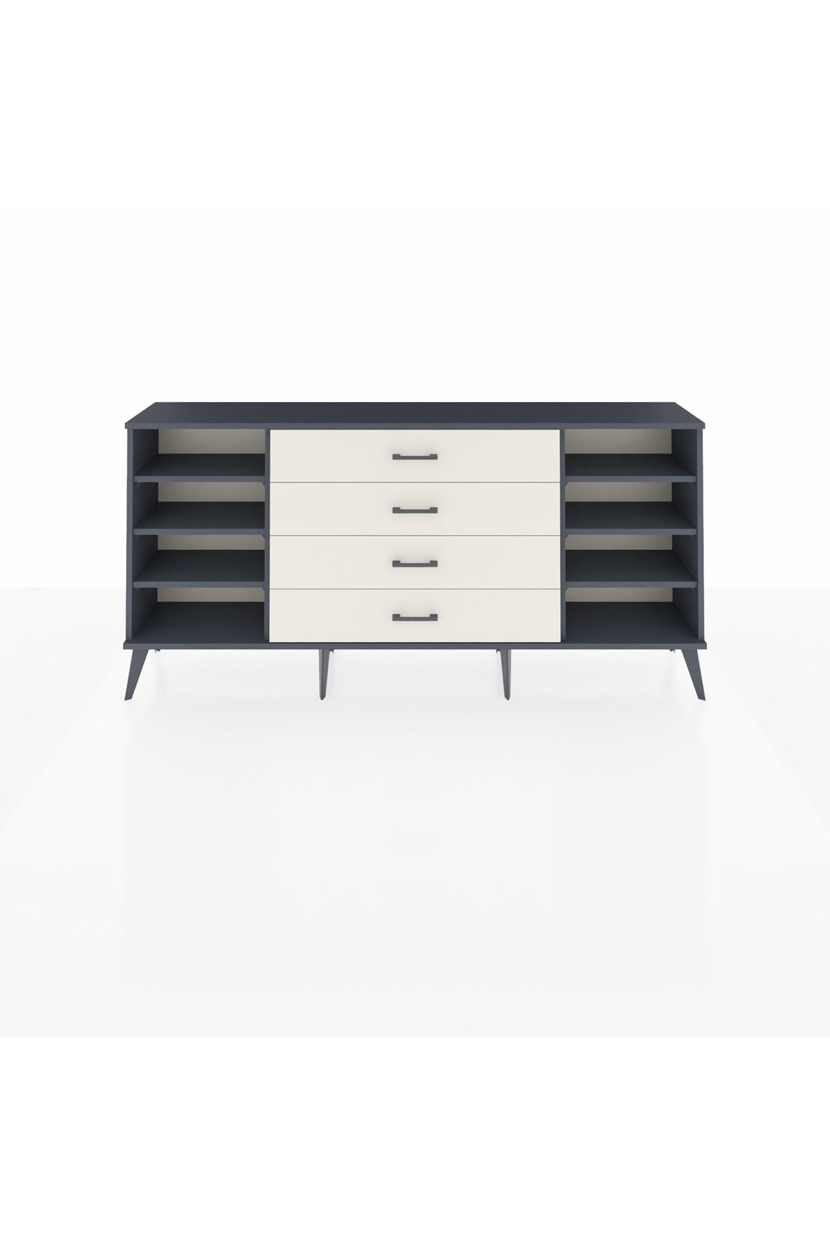 Arges Konsol 6 Raflı 4 Çekmeceli 176x30x83 - S148M045V16A