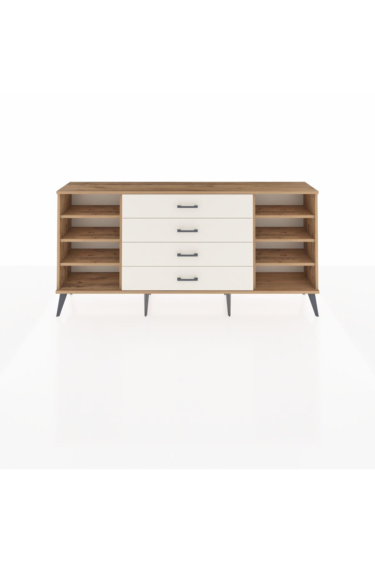 Arges Konsol 6 Raflı 4 Çekmeceli 176x30x83 - S148M045V19A