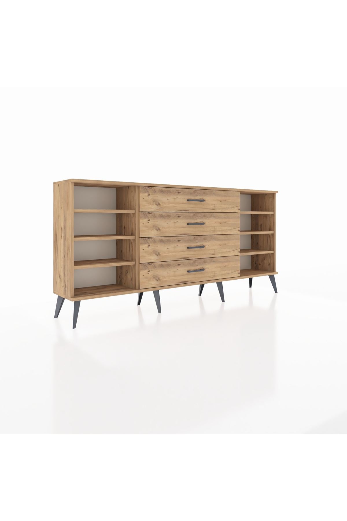 Arges Konsol 6 Raflı 4 Çekmeceli 176x30x83 - S148M045V21A
