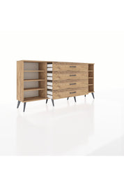 Arges Konsol 6 Raflı 4 Çekmeceli 176x30x83 - S148M045V21A