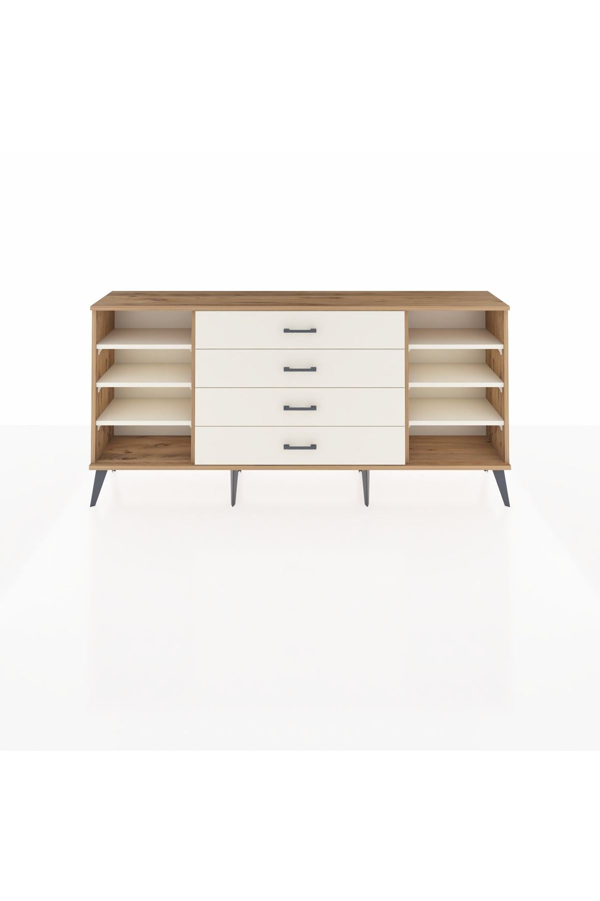 Arges Konsol 6 Raflı 4 Çekmeceli 176x30x83 - S148M045V22A