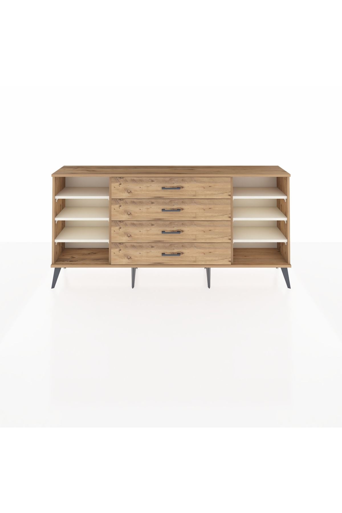 Arges Konsol 6 Raflı 4 Çekmeceli 176x30x83 - S148M045V24A