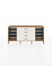 Arges Konsol 6 Raflı 4 Çekmeceli 176x30x83 - S148M045V25A