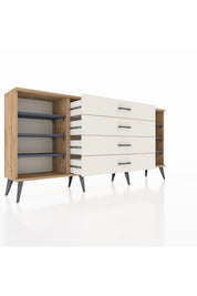 Arges Konsol 6 Raflı 4 Çekmeceli 176x30x83 - S148M045V25A