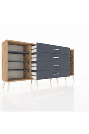 Arges Konsol 6 Raflı 4 Çekmeceli 176x30x83 - S148M045V26A