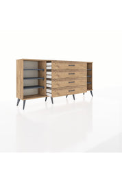 Arges Konsol 6 Raflı 4 Çekmeceli 176x30x83 - S148M045V27A