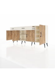 Arges Konsol 5 Raflı 2 Çekmeceli 4 Kapaklı 176x30x83 - S148M046V01A