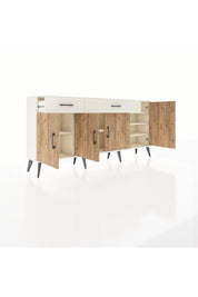 Arges Konsol 5 Raflı 2 Çekmeceli 4 Kapaklı 176x30x83 - S148M046V01A