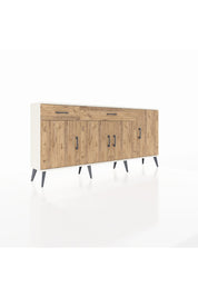 Arges Konsol 5 Raflı 2 Çekmeceli 4 Kapaklı 176x30x83 - S148M046V03A