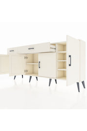 Arges Konsol 5 Raflı 2 Çekmeceli 4 Kapaklı 176x30x83 - S148M046V04A
