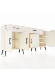 Arges Konsol 5 Raflı 2 Çekmeceli 4 Kapaklı 176x30x83 - S148M046V04A