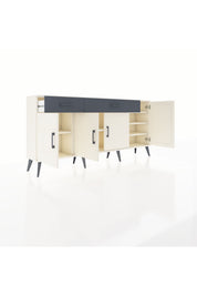 Arges Konsol 5 Raflı 2 Çekmeceli 4 Kapaklı 176x30x83 - S148M046V05A