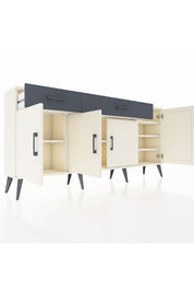 Arges Konsol 5 Raflı 2 Çekmeceli 4 Kapaklı 176x30x83 - S148M046V05A