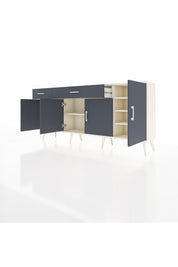 Arges Konsol 5 Raflı 2 Çekmeceli 4 Kapaklı 176x30x83 - S148M046V08A