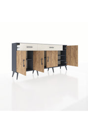 Arges Konsol 5 Raflı 2 Çekmeceli 4 Kapaklı 176x30x83 - S148M046V10A