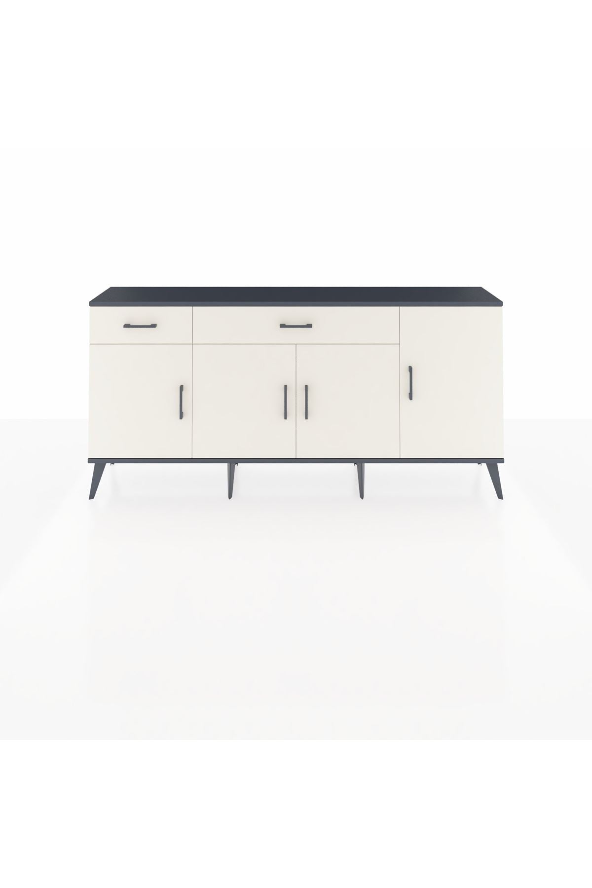 Arges Konsol 5 Raflı 2 Çekmeceli 4 Kapaklı 176x30x83 - S148M046V13A