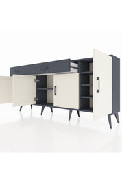 Arges Konsol 5 Raflı 2 Çekmeceli 4 Kapaklı 176x30x83 - S148M046V14A