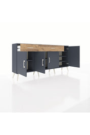 Arges Konsol 5 Raflı 2 Çekmeceli 4 Kapaklı 176x30x83 - S148M046V18A