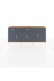 Arges Konsol 5 Raflı 2 Çekmeceli 4 Kapaklı 176x30x83 - S148M046V26A