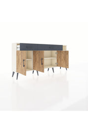 Arges Konsol 5 Raflı 2 Çekmeceli 3 Kapaklı 176x30x83 - S148M047V02A