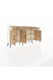 Arges Konsol 5 Raflı 2 Çekmeceli 3 Kapaklı 176x30x83 - S148M047V03A