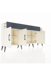 Arges Konsol 5 Raflı 2 Çekmeceli 3 Kapaklı 176x30x83 - S148M047V05A