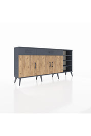 Arges Konsol 5 Raflı 2 Çekmeceli 3 Kapaklı 176x30x83 - S148M047V11A