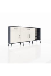 Arges Konsol 5 Raflı 2 Çekmeceli 3 Kapaklı 176x30x83 - S148M047V13A