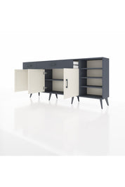 Arges Konsol 5 Raflı 2 Çekmeceli 3 Kapaklı 176x30x83 - S148M047V14A