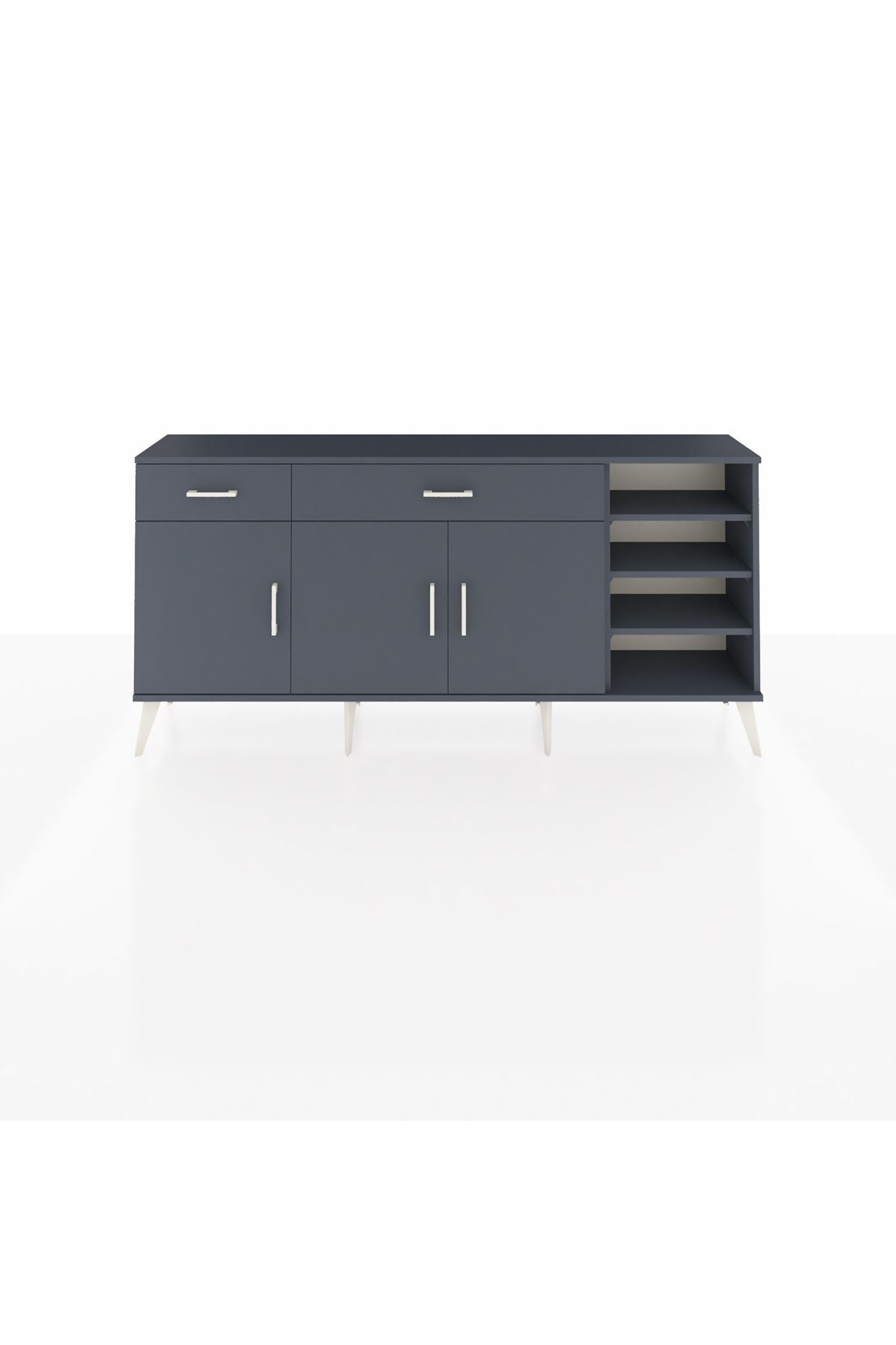 Arges Konsol 5 Raflı 2 Çekmeceli 3 Kapaklı 176x30x83 - S148M047V17A