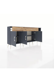 Arges Konsol 5 Raflı 2 Çekmeceli 3 Kapaklı 176x30x83 - S148M047V18A