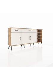 Arges Konsol 5 Raflı 2 Çekmeceli 3 Kapaklı 176x30x83 - S148M047V22A