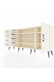 Arges Konsol 6 Raflı 4 Çekmeceli Tek Kapaklı 176x30x83 - S148M048V04A