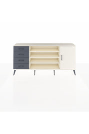 Arges Konsol 6 Raflı 4 Çekmeceli Tek Kapaklı 176x30x83 - S148M048V05A